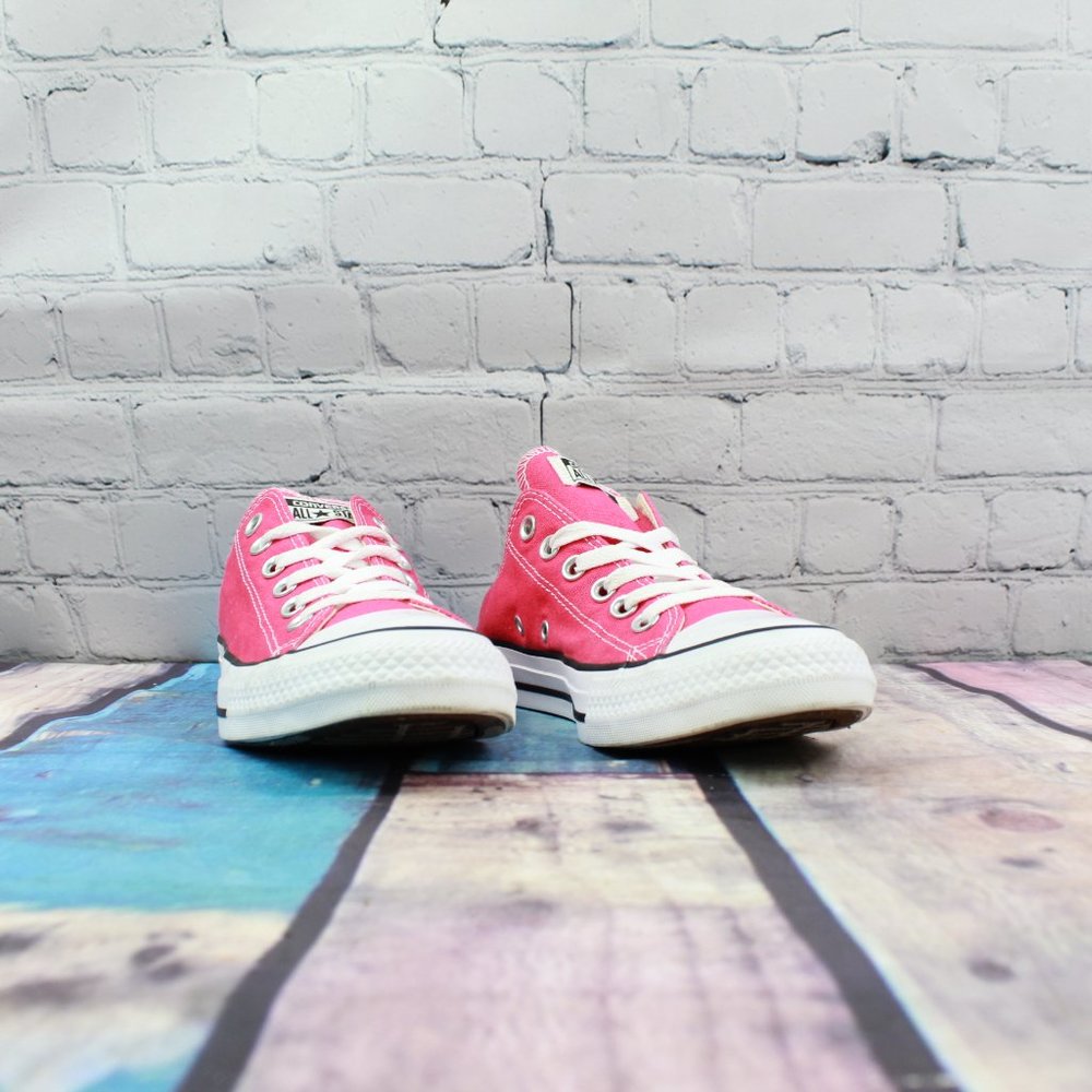 CONVERSE Pink Low Top All Star Casual Sneaker Sz 7 - Picture 3 of 9